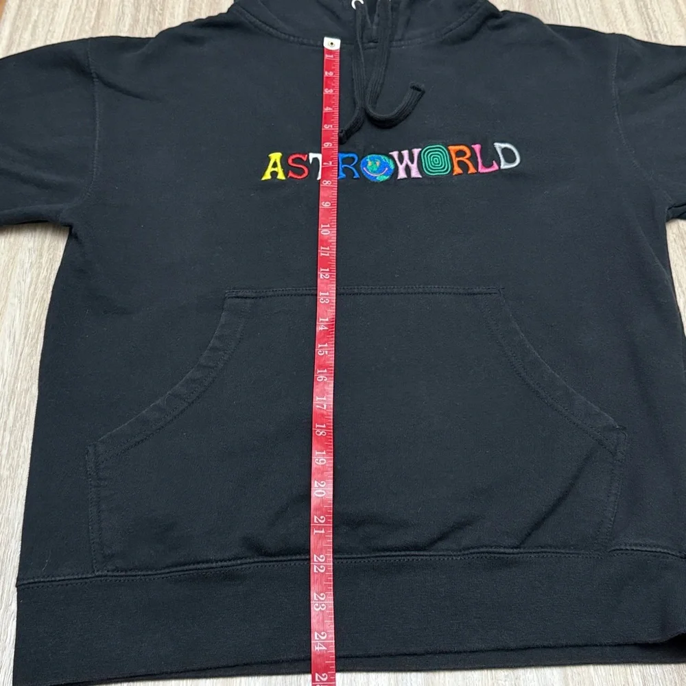 Astroworld Travis Scott Concert Hoodie “Wish You Were Here” Size Medium Black